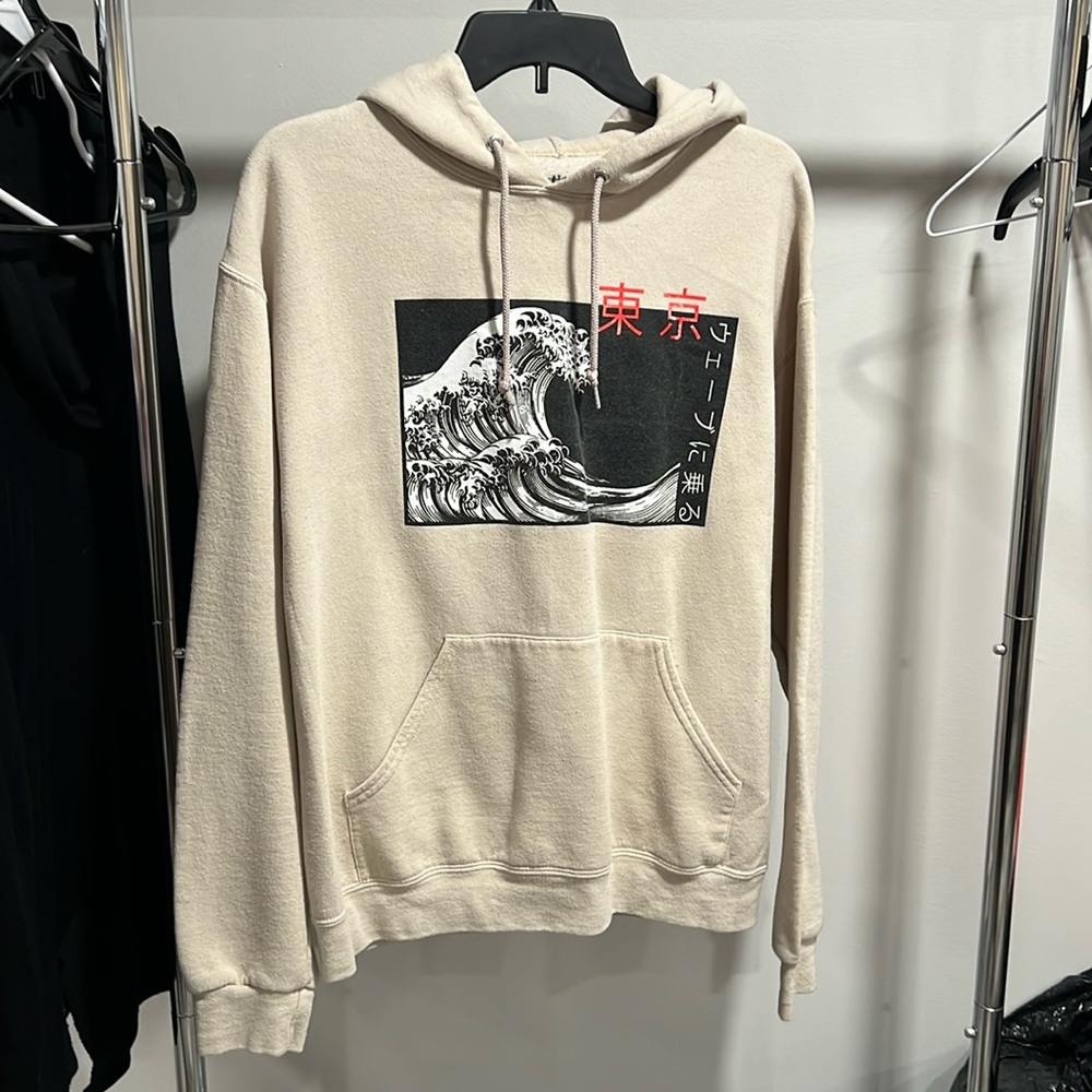 Tan wave hoodie
